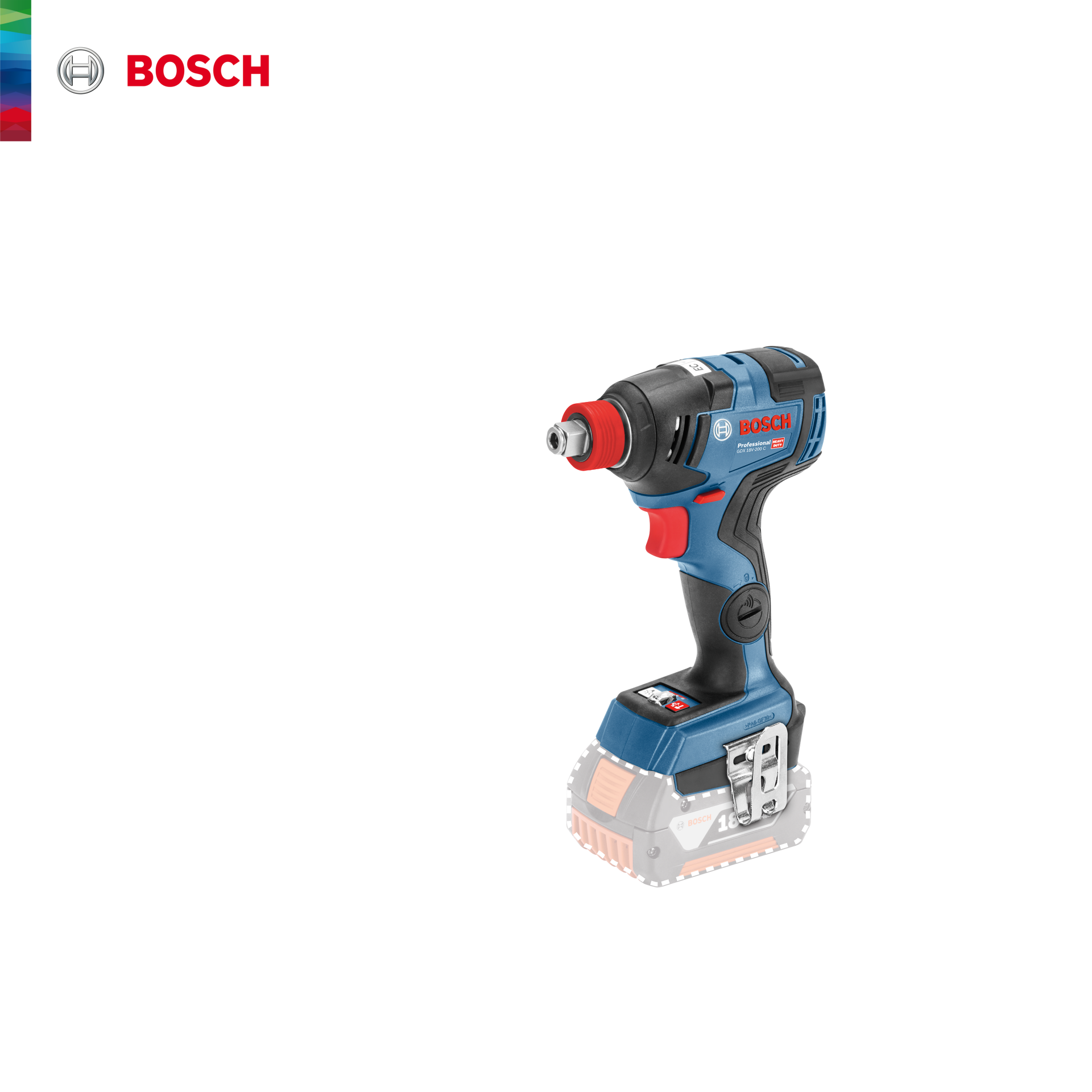 Bosch Professional GDX 18V-200 C (Solo) Akülü Darbeli Somun Sıkma Makinesi