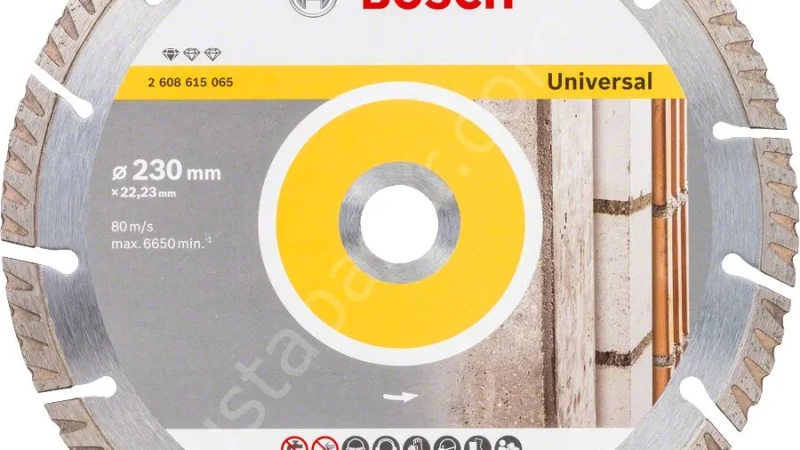 Bosch – Standard Seri Genel Yapı Malzemeleri İçin Elmas Kesme Diski 230 mm 2608615065