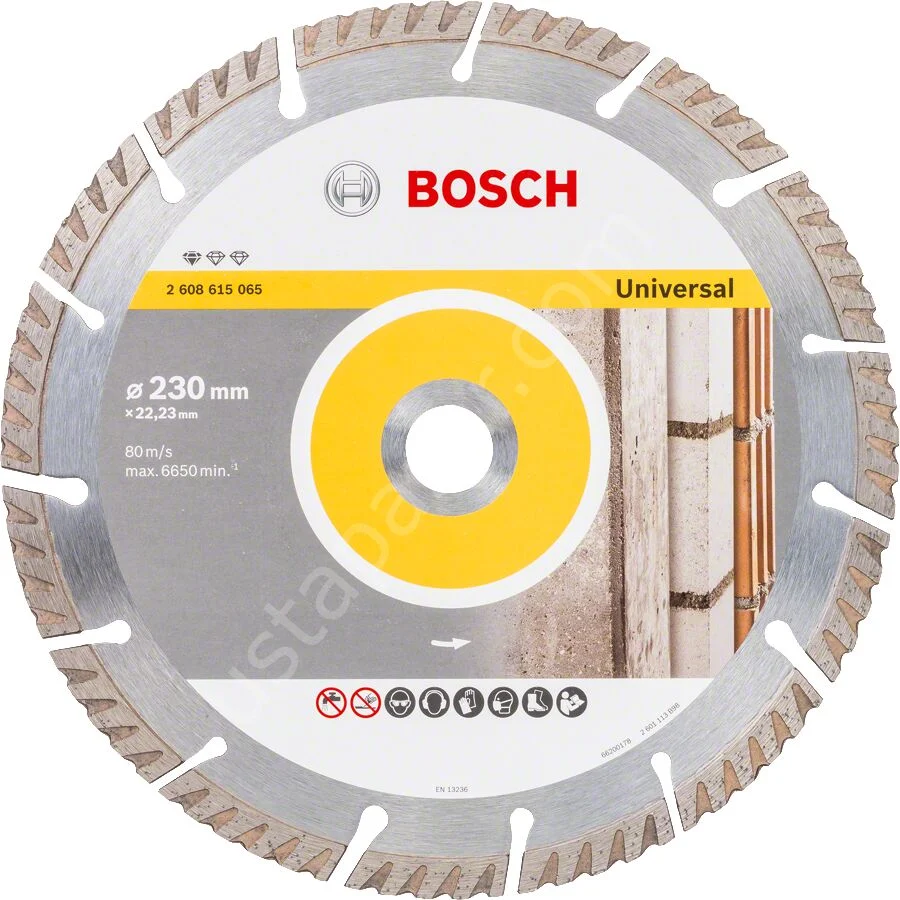 Bosch – Standard Seri Genel Yapı Malzemeleri İçin Elmas Kesme Diski 230 mm 2608615065