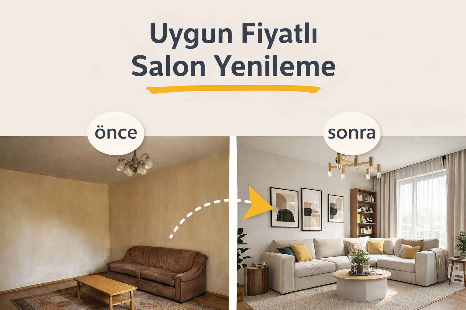 Uygun Fiyatlı Salon Yenileme