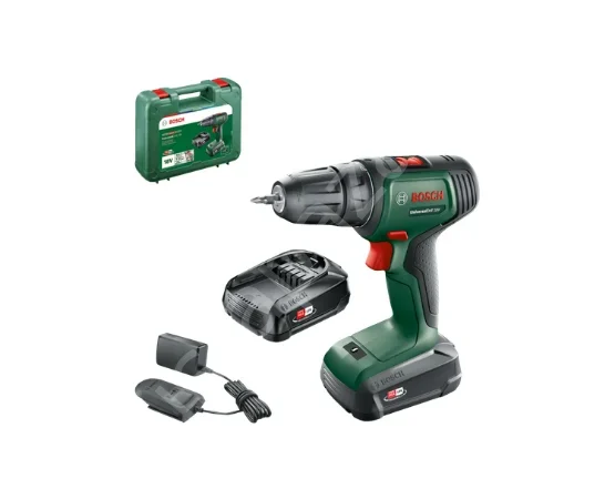 Bosch UniversalDrill 18 Çift Akülü Delme Vidalama Makinesi (2 x 1,5Ah) 06039D4002